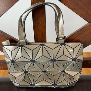 Geometric metallic reflective crossbody bag purse satchel handbag travel trendy